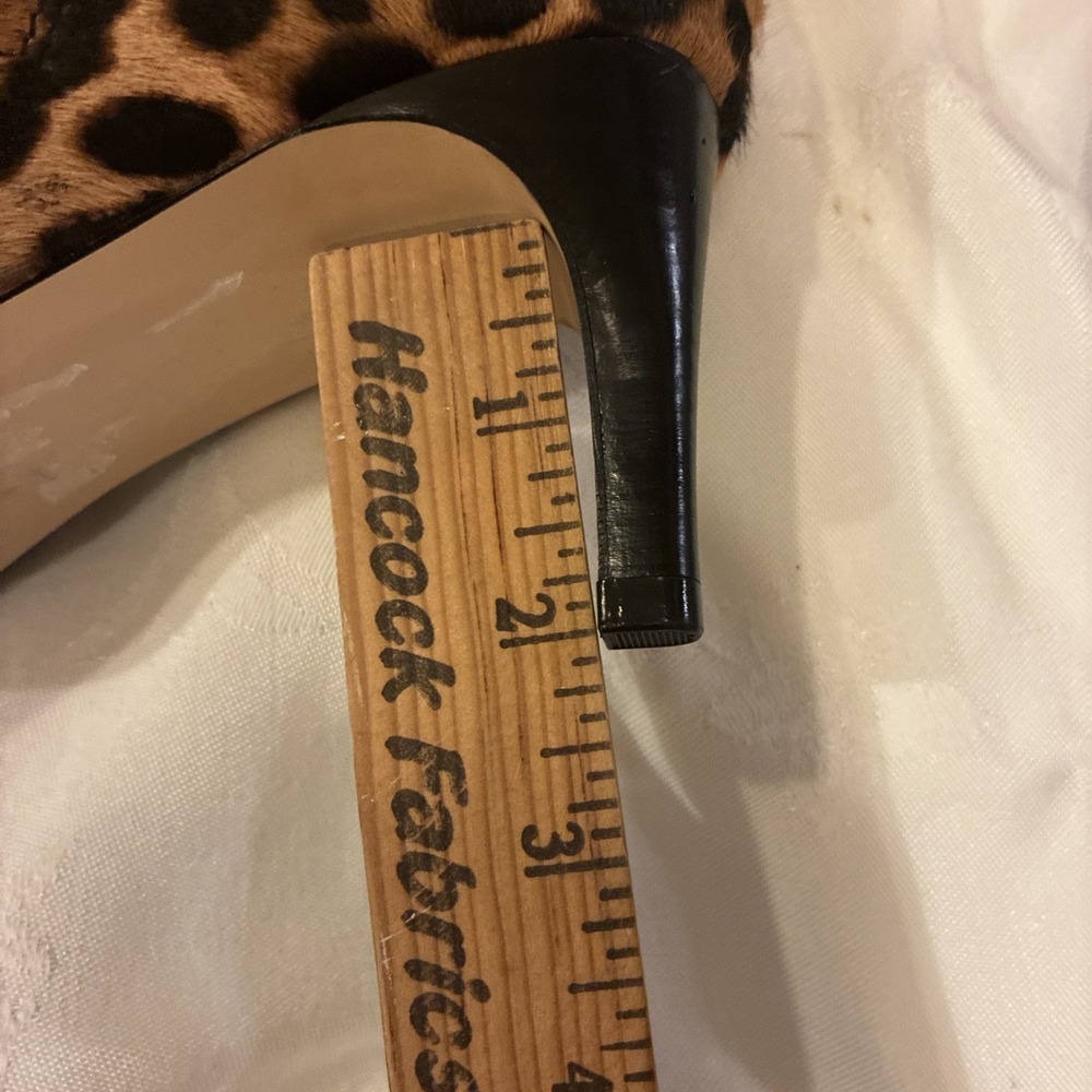 Women's Leopard Print Ankle Boots Size 9 NWB stiletto Heel 2 Inches - Picture 8 of 10